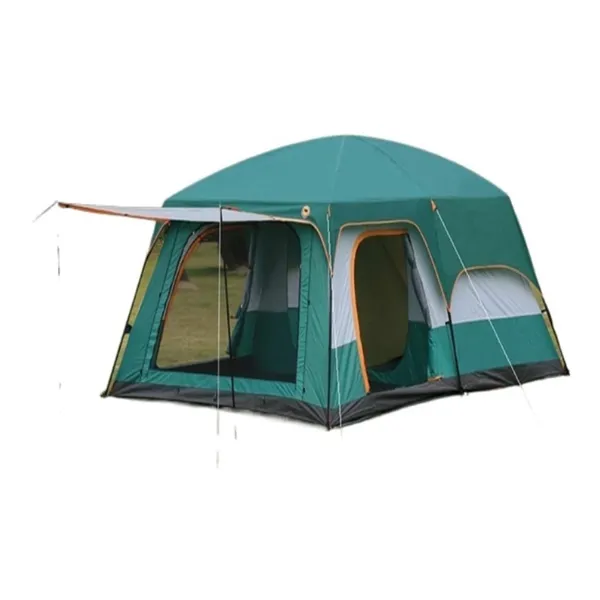 10 Man Spacious Family Tent, Outdoor Camping Tent, Rain-Proof Oversized