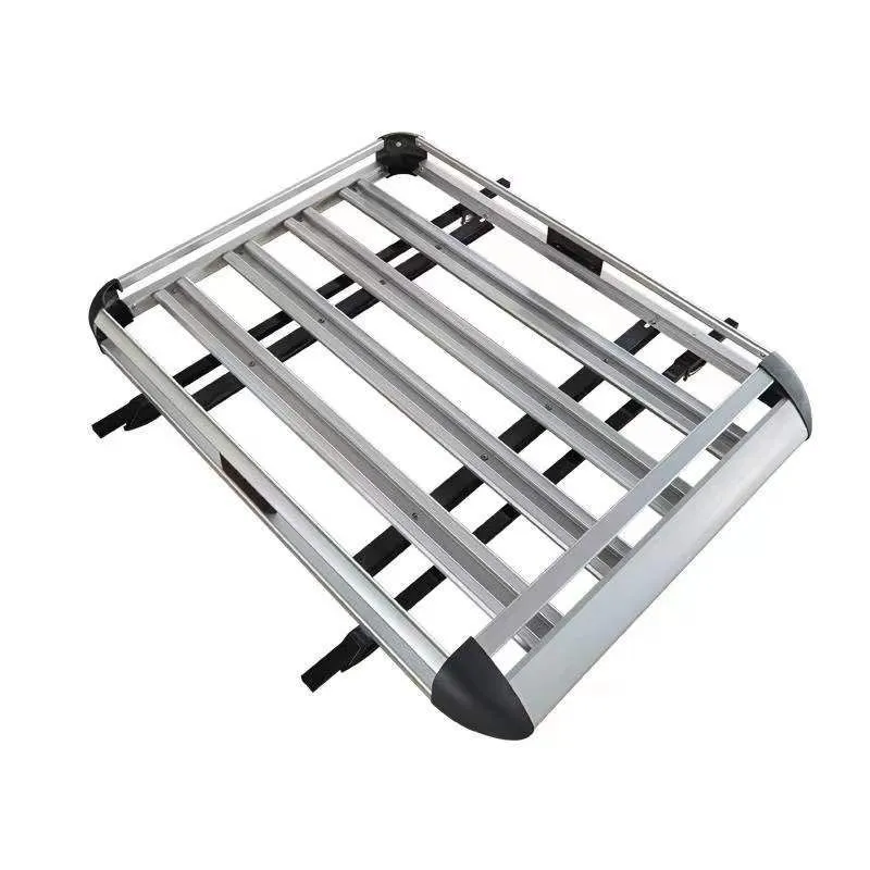 Universal Aluminum Alloy Luggage Basket For SUV Roof Rack -Double Deck - Silver-160cm*100cm