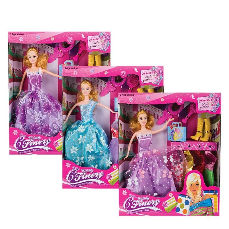 Doll Medium 29cm Princess With 3 Dresses Plus Accessories (3 Pack)