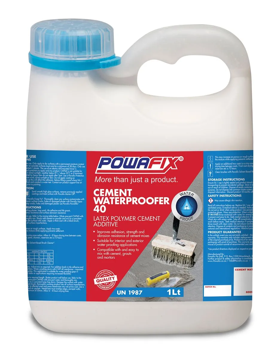 Powafix Cwp40 Cement Waterproofer 1L