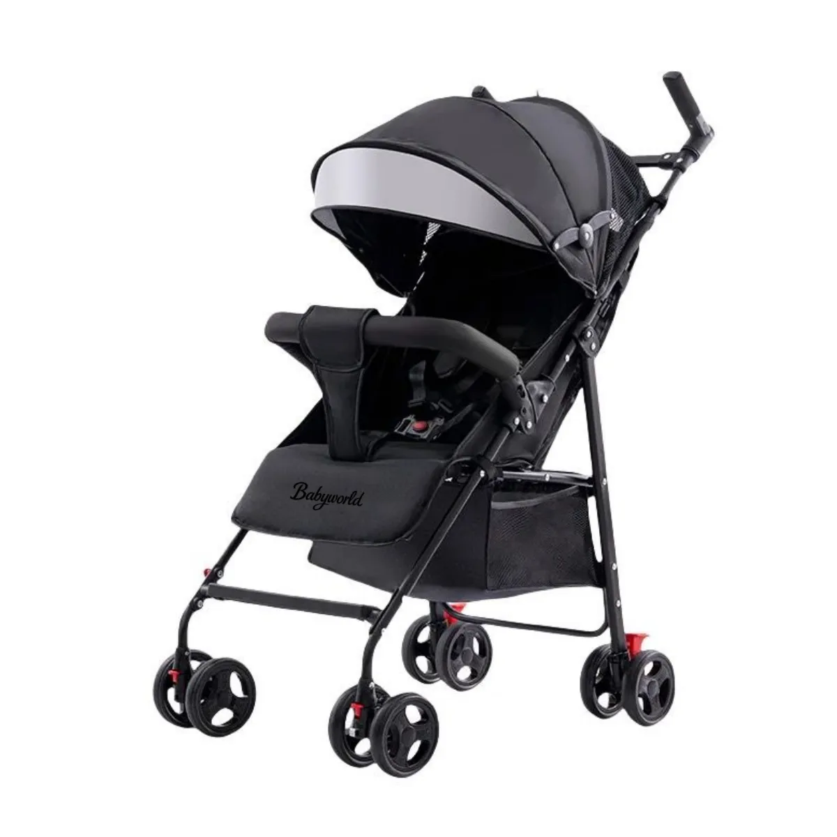 Deluxe Lightweight Folding Stroller - Black