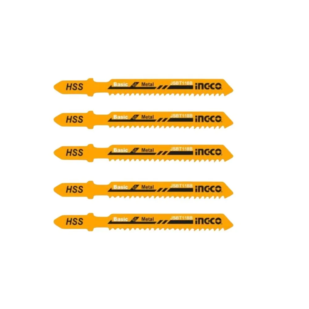 Ingco - Jigsaw Blade 12TPI Metal (2.5 - 6mm) - 5Piece