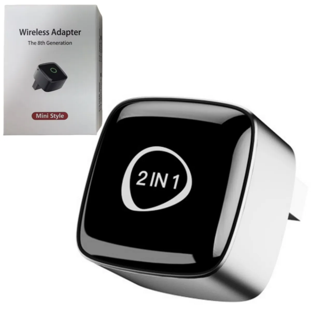 Mini Wireless CarPlay & Android Auto Adapter - Convert Wired to Wireless