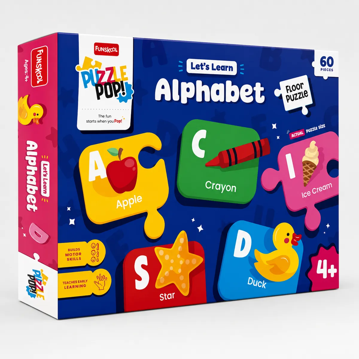 Funskool Play & Learn Alphabet 60 Piece Educational Jigsaw Puzzle