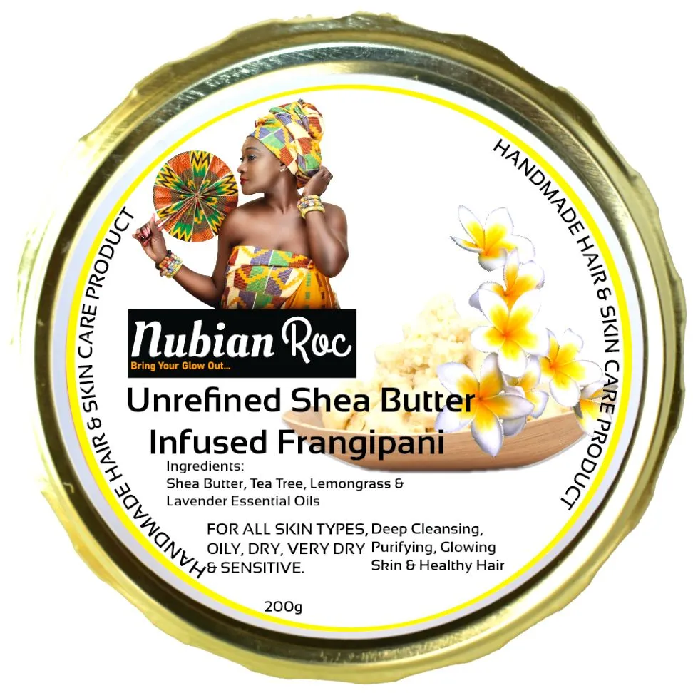 Infused Frangipani Unrefined Shea Butter