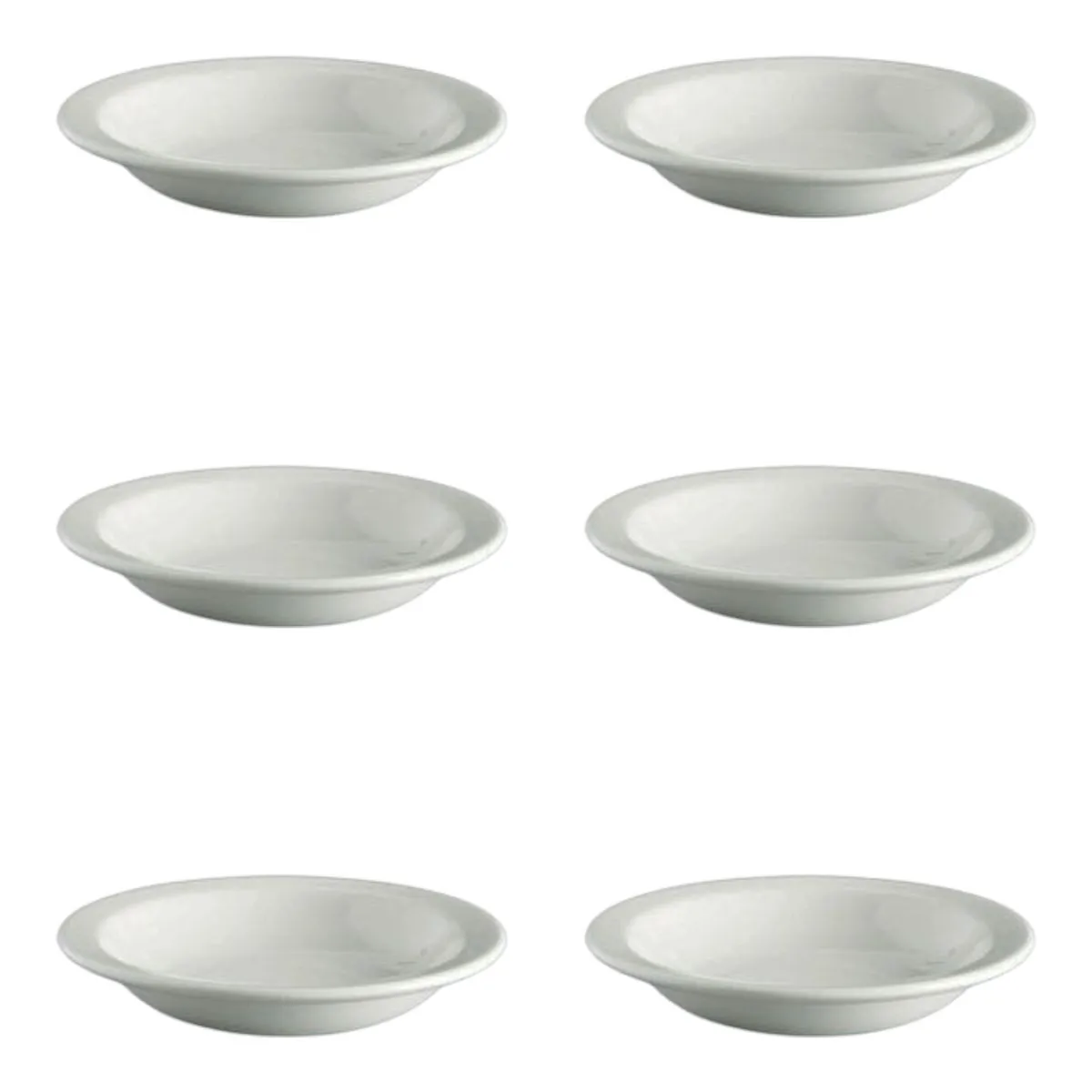 6pc Bowl 21x3cm Soup Plate Blanco Continental - Hotelware