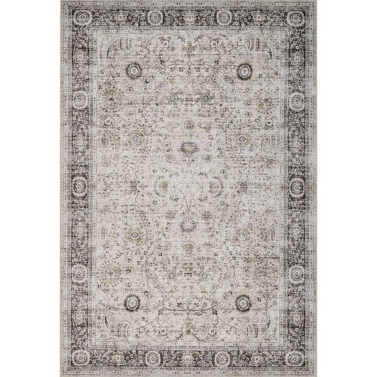Fotakis Multi Polyester Distressed Vintage Rectangular Rug