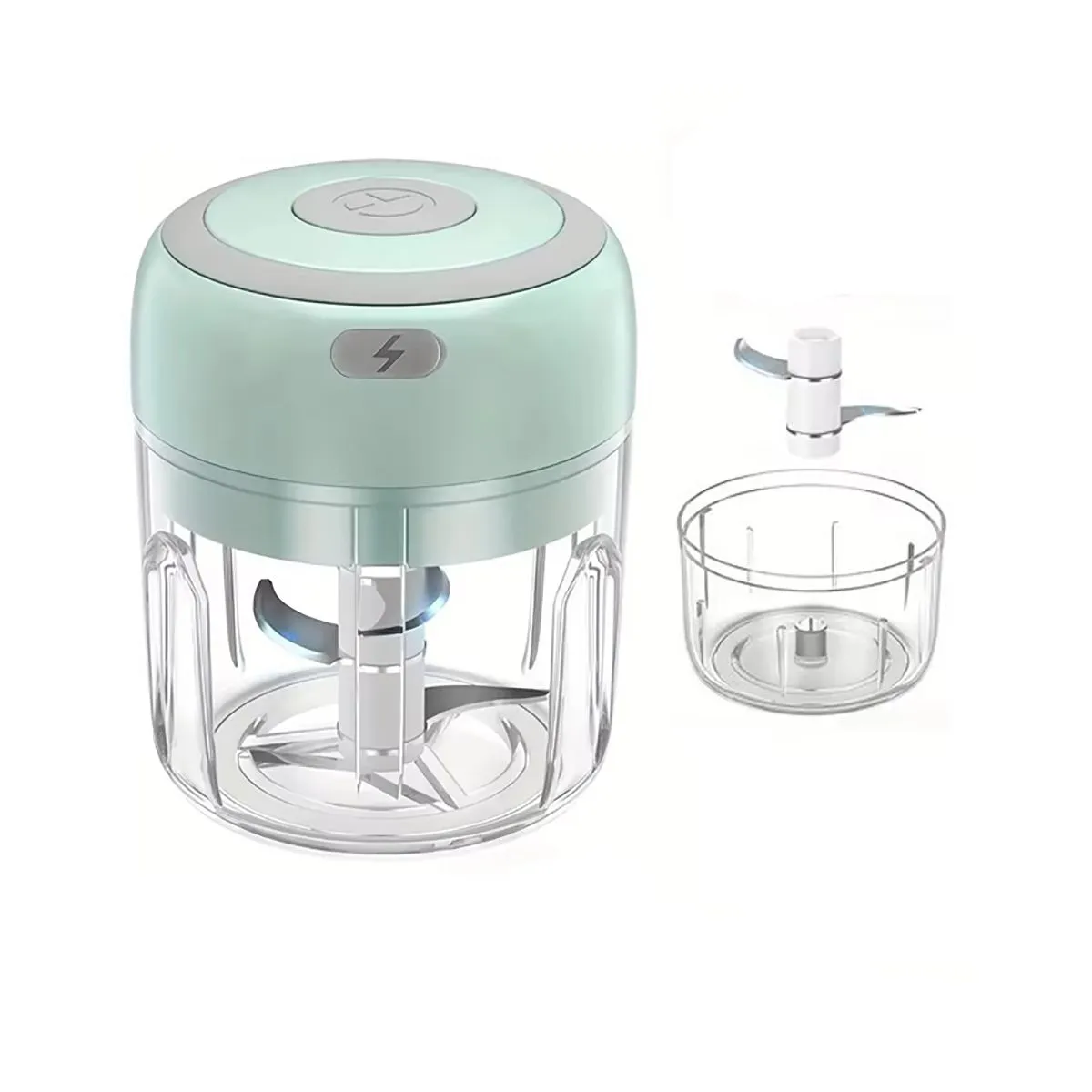 250ML Electric Mini Garlic Chopper Mini Portable Veggie Grinder Meat Mincer