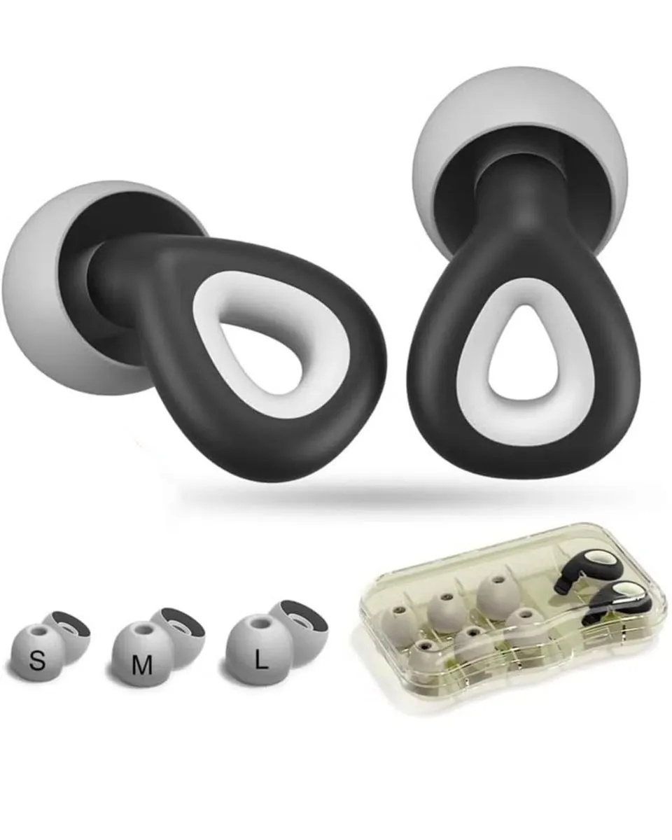 Noise Cancelling Earplugs for Sleeping Noise Cancelling, Painless Sensation - Black
