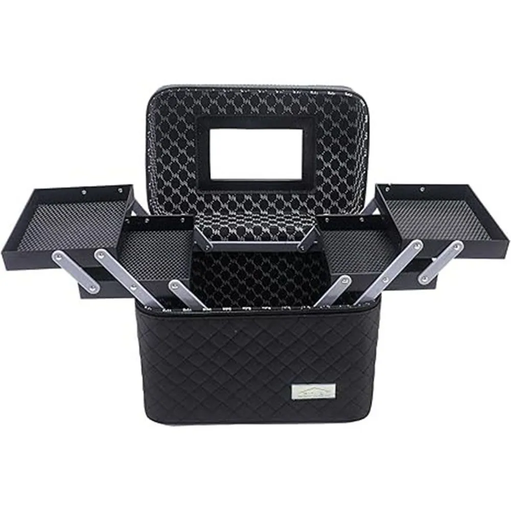 3 Tier Cosmetic Makeup Case Expandable Cosmetic Box Organiser for Travel