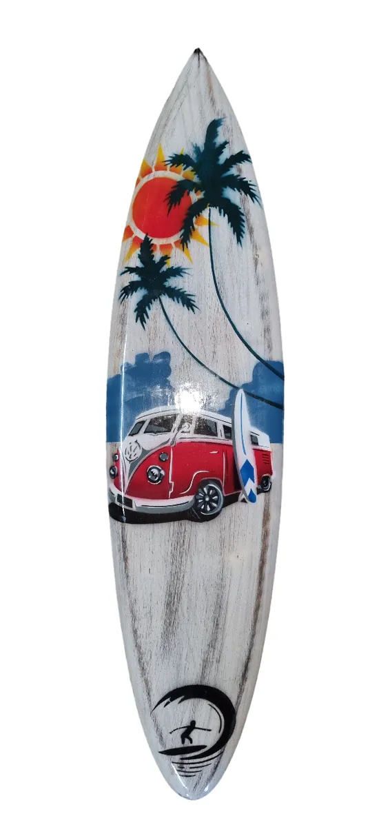 Surfboard Wall Hanging Decor - Wave Rider - 10cm x 40cm