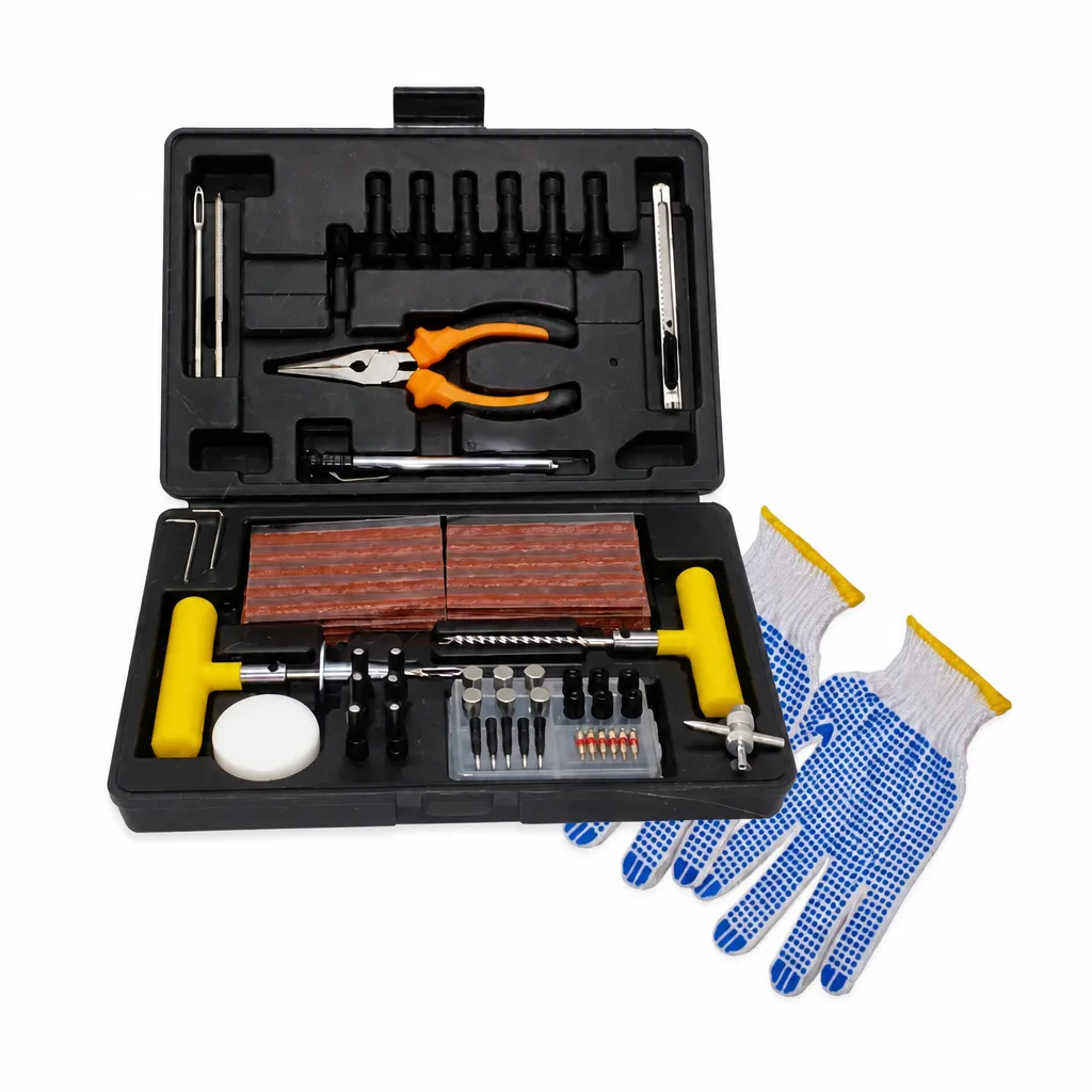 Tool Set With Pressure Gauge for Inflatables and Tyres