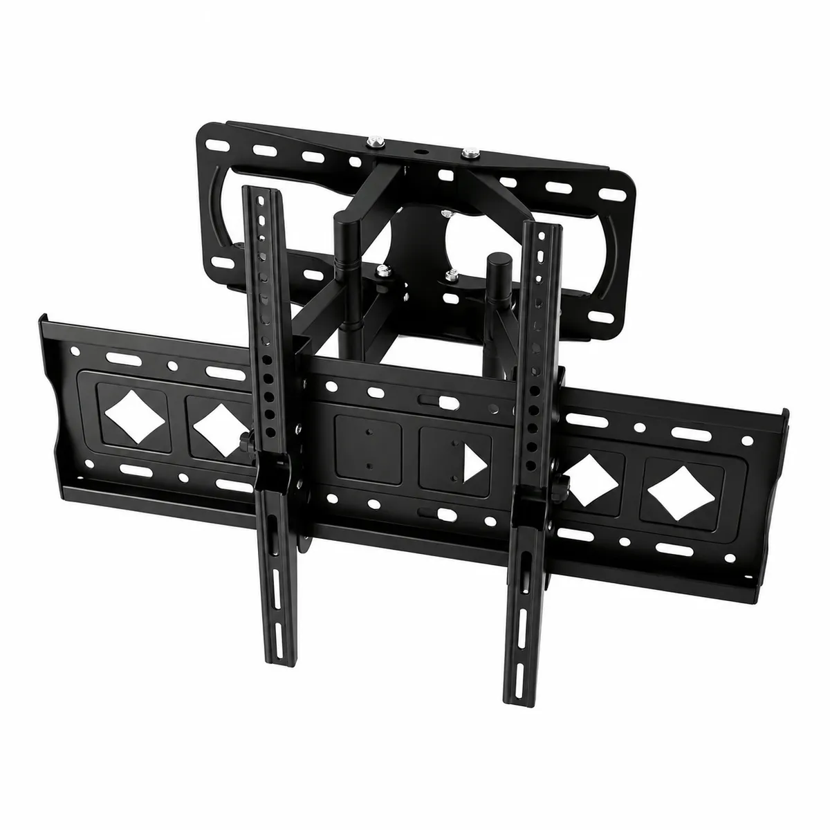 Full Motion TV Wall Mount Bracket for 32-85 Inch TVs, 45kg Double Arm Black