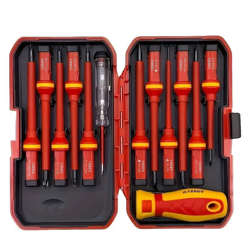 Magnetic Screwdriver Set - Interchangeable Heads, Heavy-Duty Steel Kit