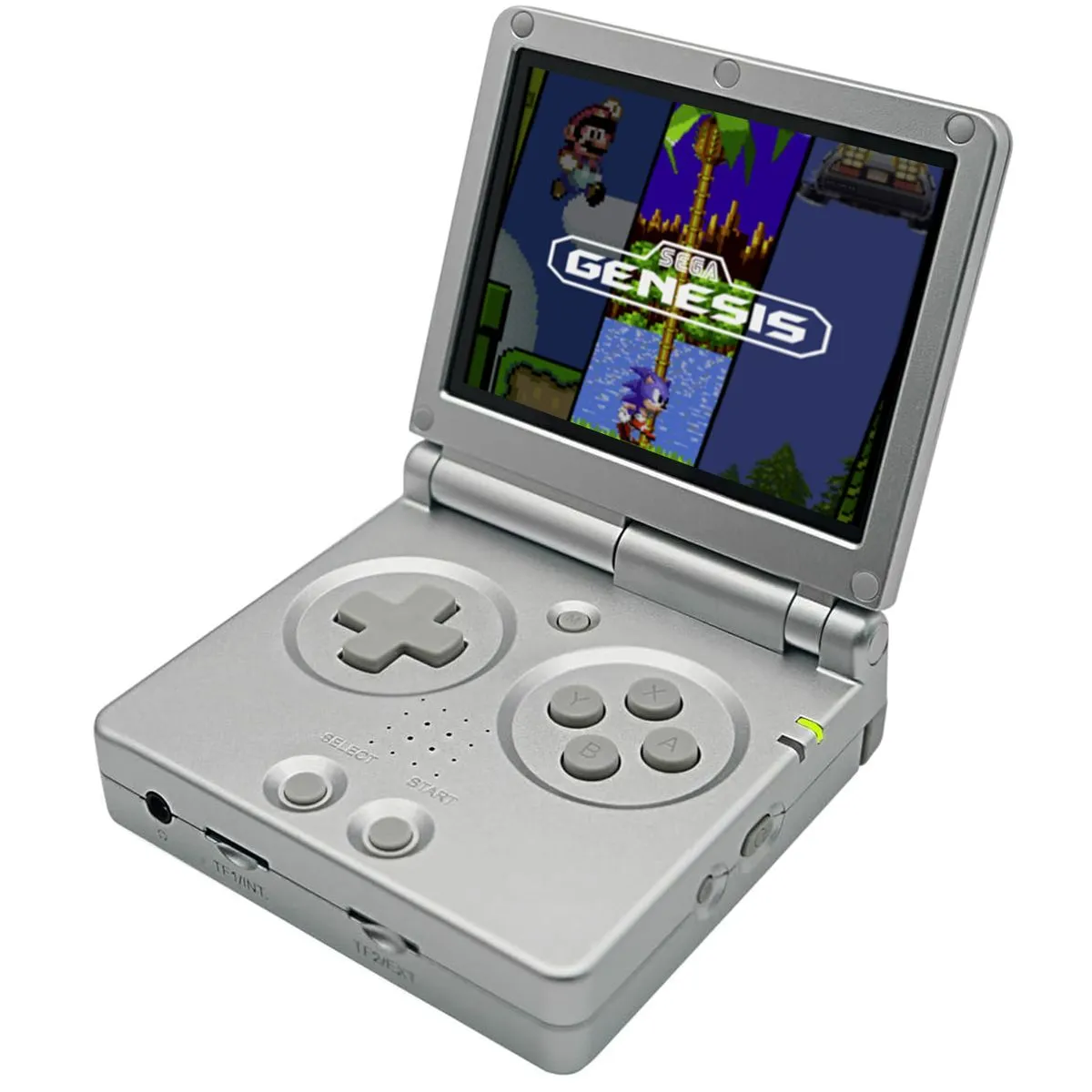 EDGE Custom Anbernic RG35XXSP Retro Handheld Gaming Console - Retro Silver