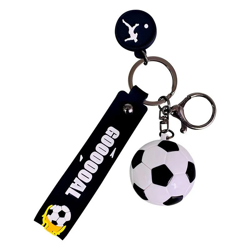 Creative Simulated Football Charm Keychain Daily Use