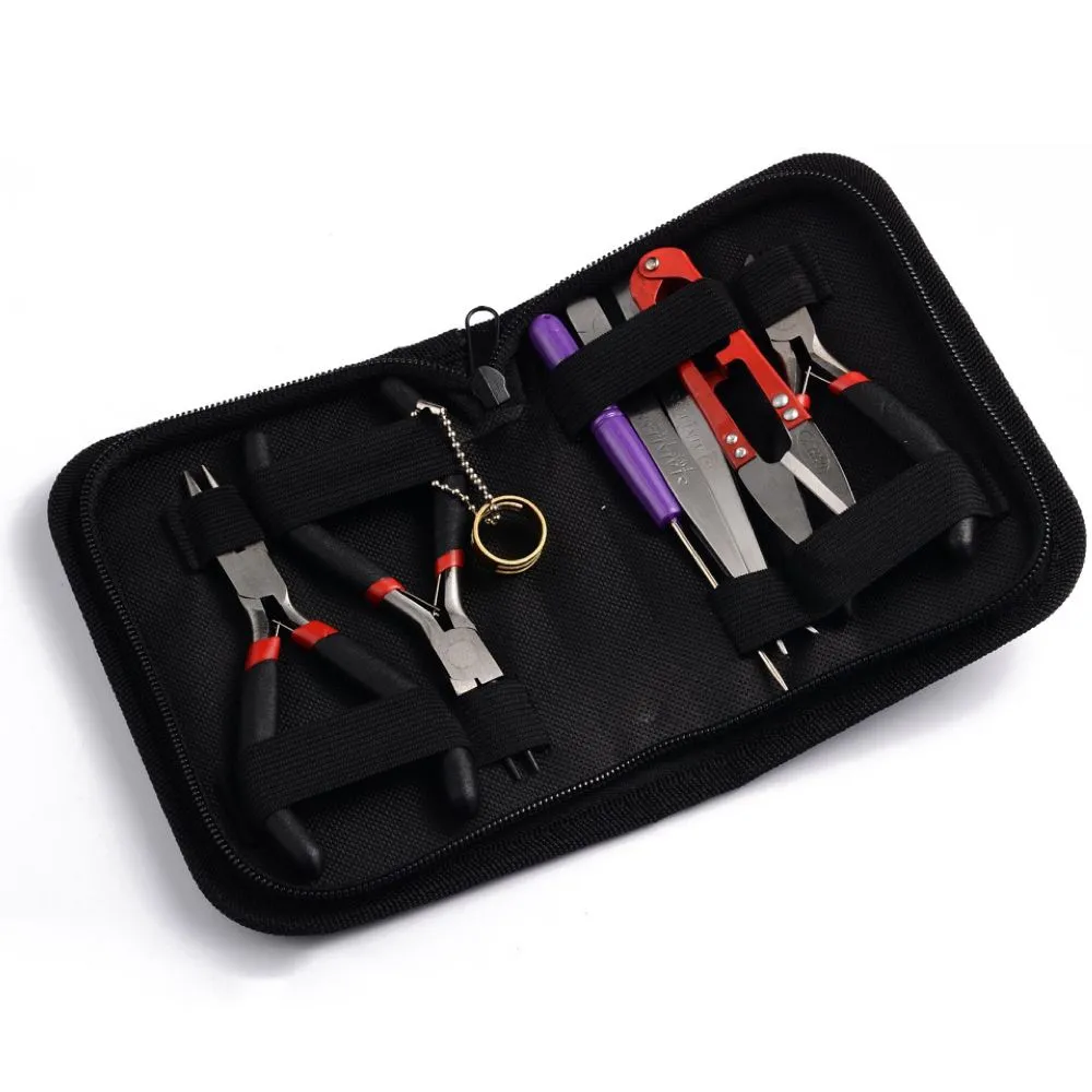 Craft Multifunctional 8 Piece Beaded Jewellery Making Tool Kit With Case