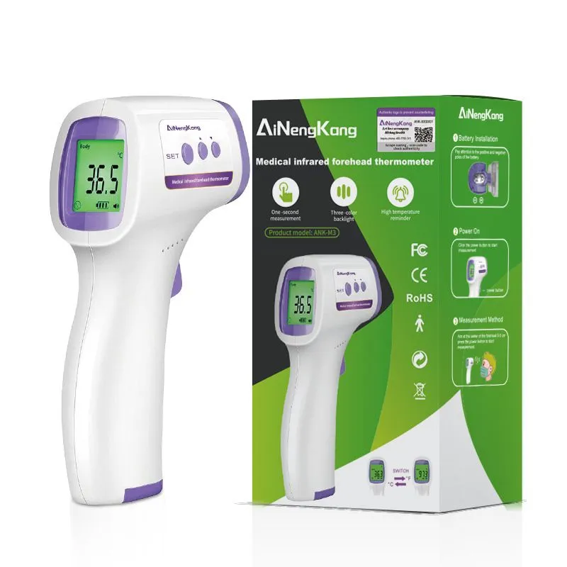 Digital Infrared Forehead Thermometer for Fever and Body Temperature