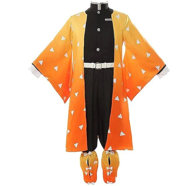 Demon Slayer Zenitsu Agatsuma Anime Cosplay Set
