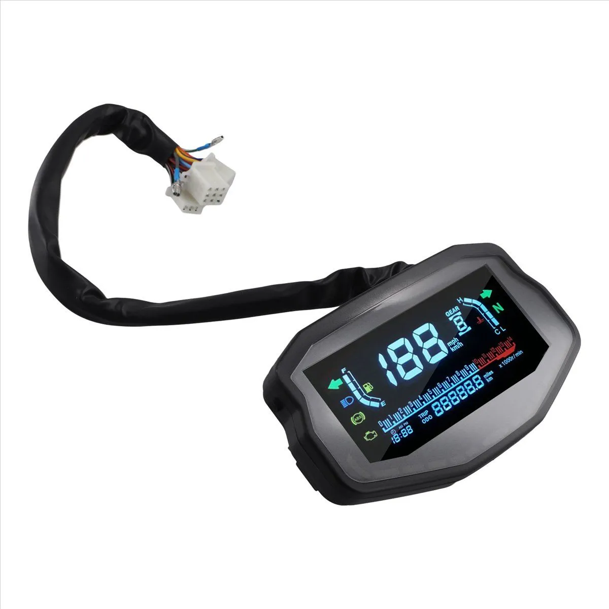 Speedometer Water Temperature and Oil Gauge Compatible with Universal