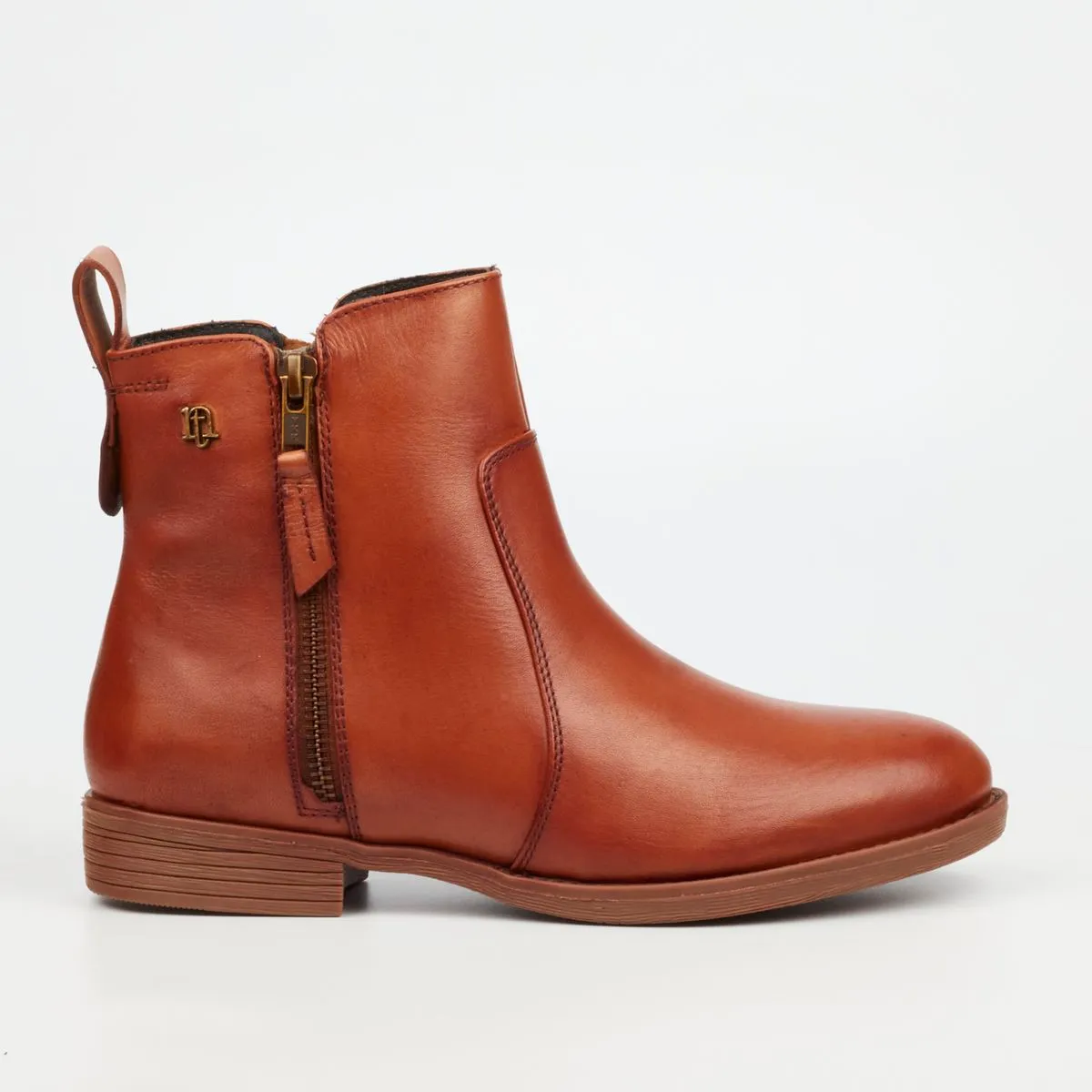 Nicci Tyler Cecilia 1Tan Women Genuine Smooth Leather Ankle Boots