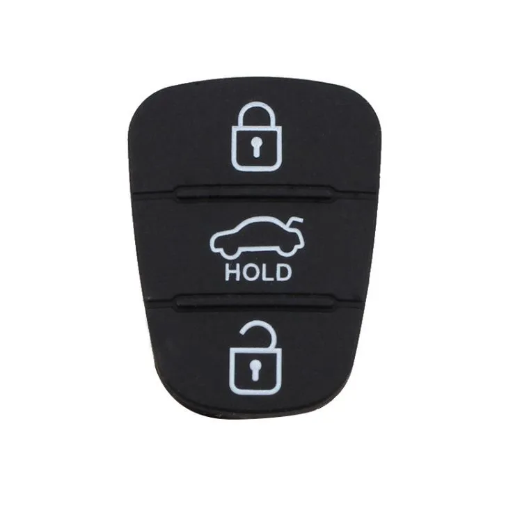 Replacement 3 Buttons Silicone Pad for Hyundai/Kia Car Key Shell
