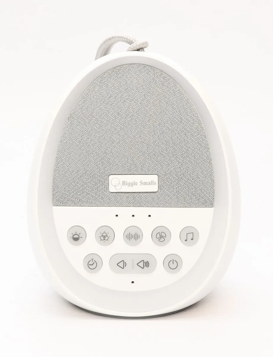 Biggie Smalls White Noise Machine with Pink & Brown Noise & Night Light - Classic White