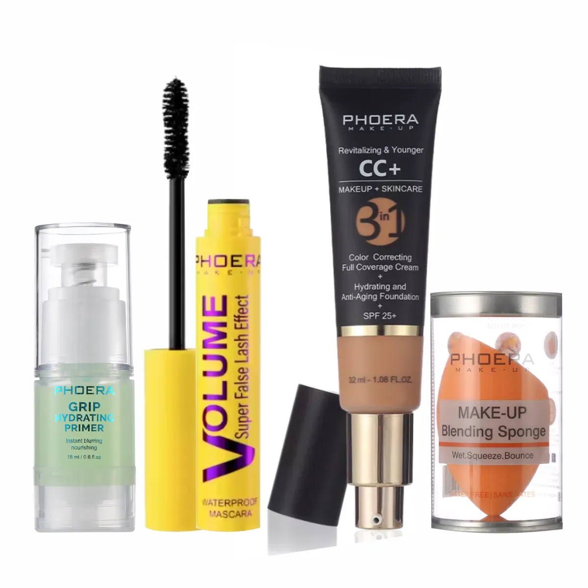 Phoera Cosmetics CC Cream Foundation Combo - Buff Beige