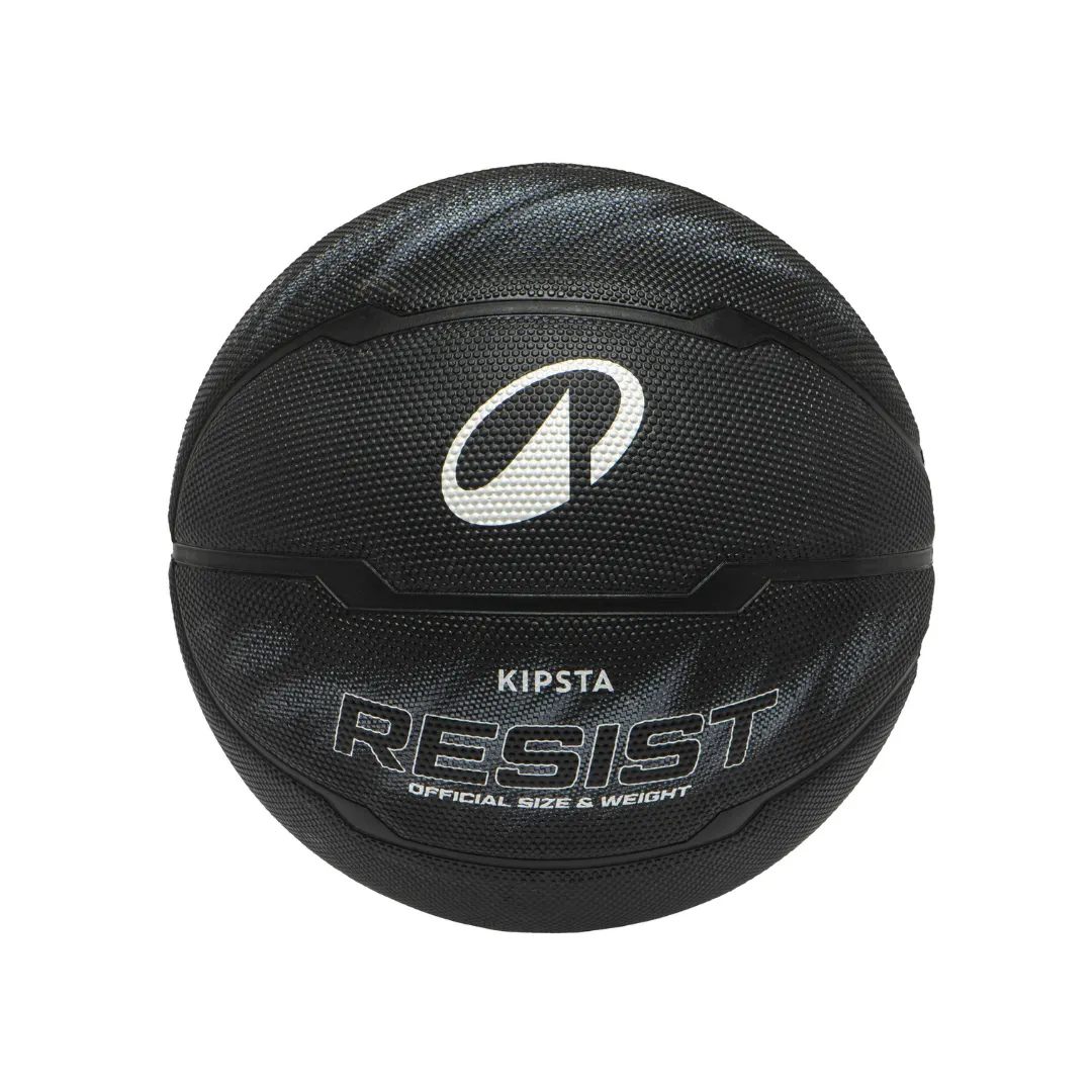 Kipsta Size 7 Basketball Resist - Black