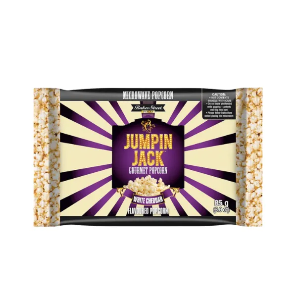 Baker Street- Jumpin Jack Microwave Popcorn White Cheddar 6 x 85g