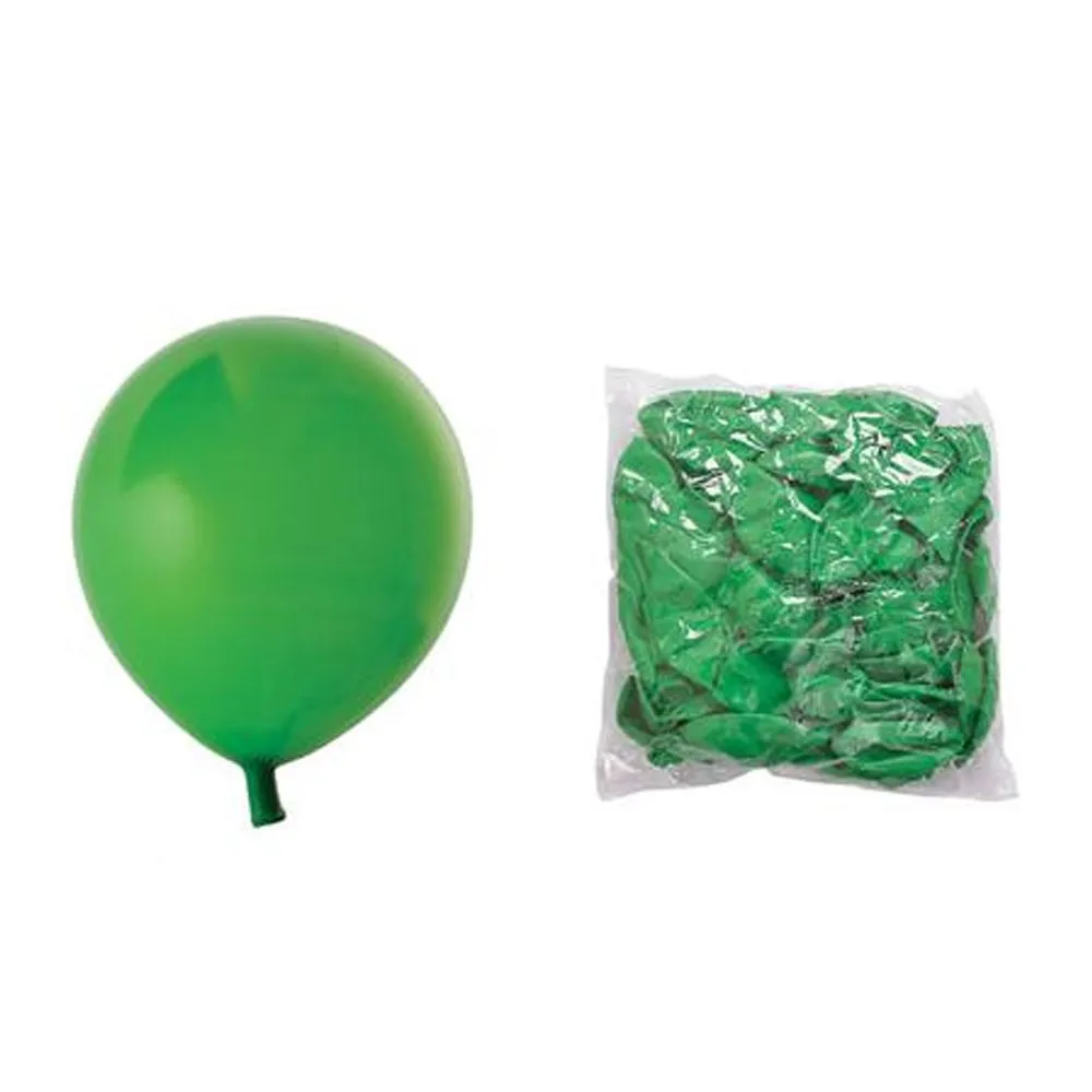 General Merchandise - 12 Green Helium Balloons