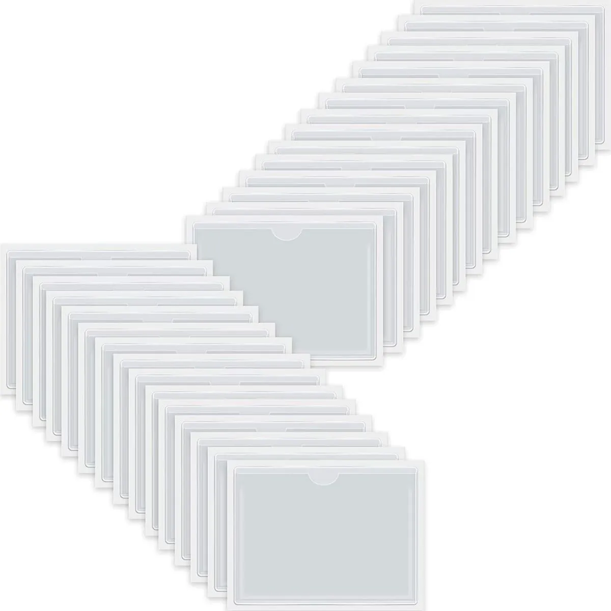 SelfAdhesive Card Pockets with Top Open for Loading, Holder Organizing