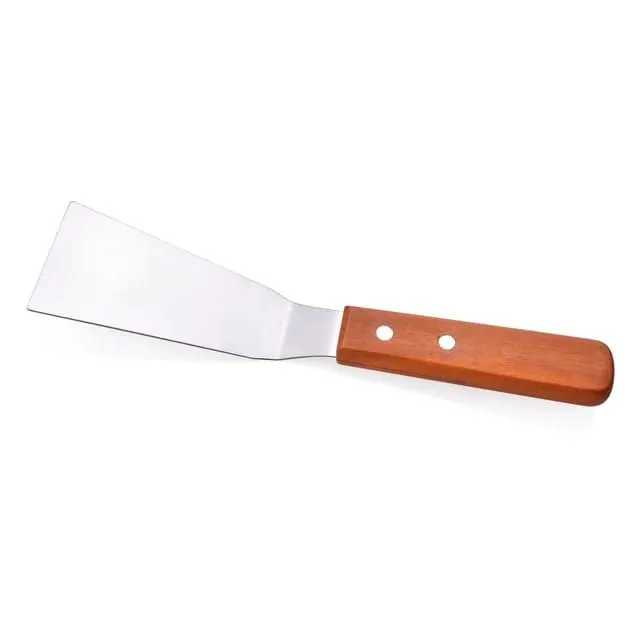 Stainless Steel Spatula Bakery Turner Knife Spatula With Wooden Handle