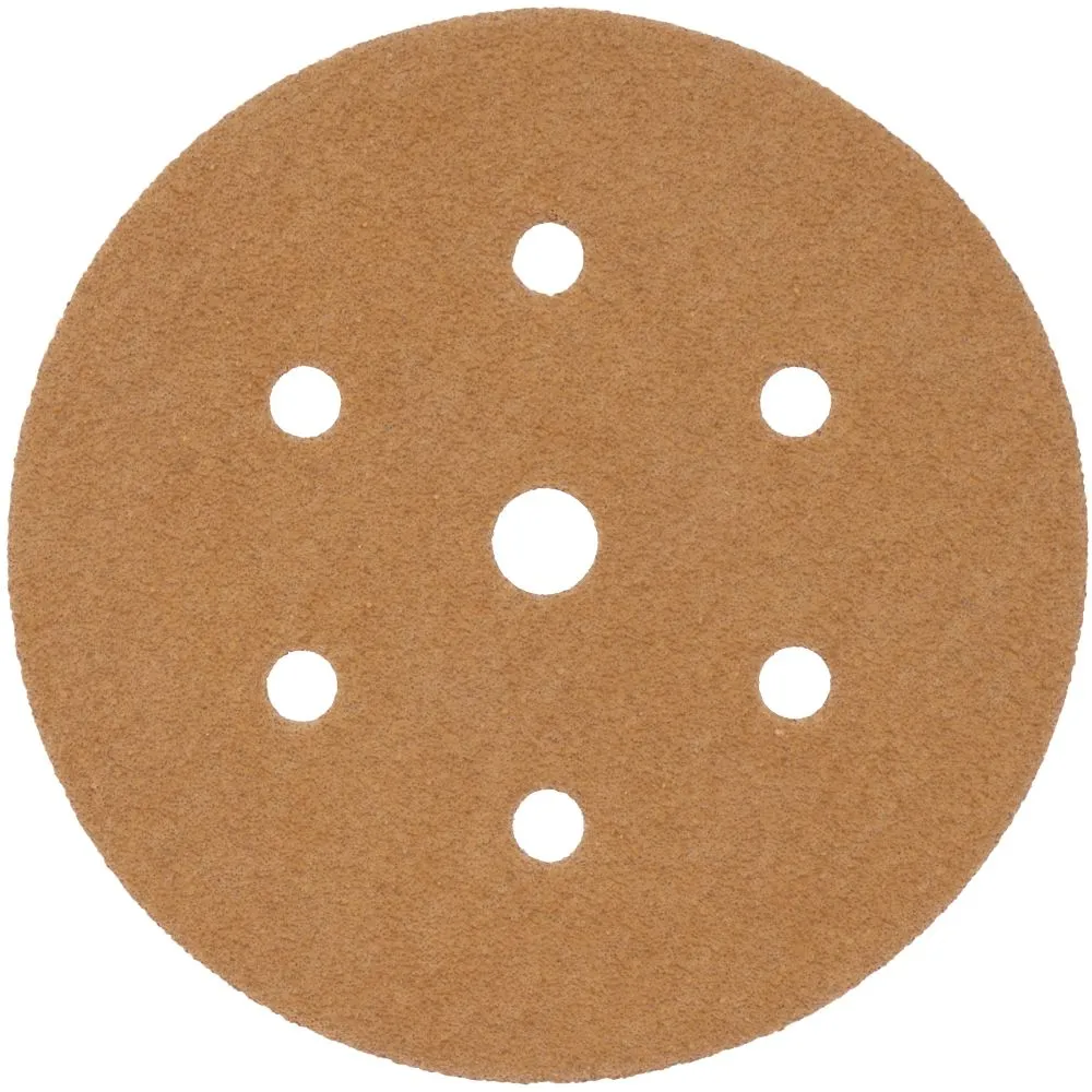 Wow Tools Gold 150mm Velcro Sanding Discs - 400 Grit Pack Of 5