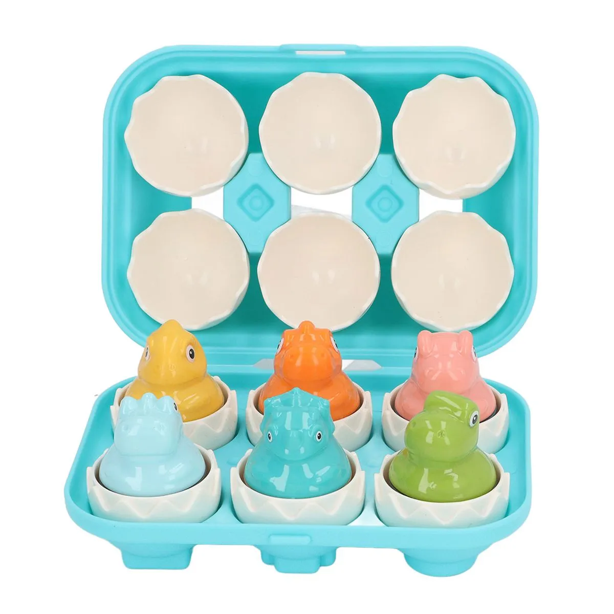 Egg Shape Matching Toy Early Educational Twist Eggs DF35 - 6 Pieces