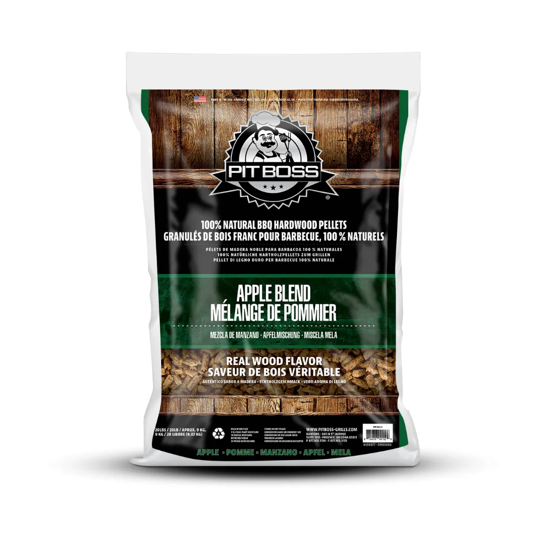 Pit Boss Apple Blend Hardwood BBQ/braai wood pellets 9kg