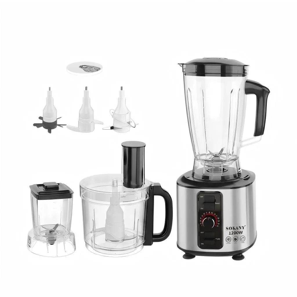 1200W 7in1 Electric Food Processor Blender Grinder Meat Mincer&Dough Mixer
