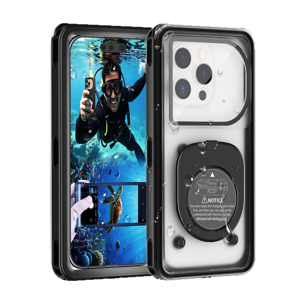 IP68 Waterproof Phone Case Compatible with All iPhone Models - Full Sealed