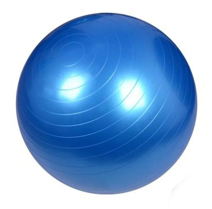 Exercise Yoga Gym Ball Anti Burst Large - Metallic Blue