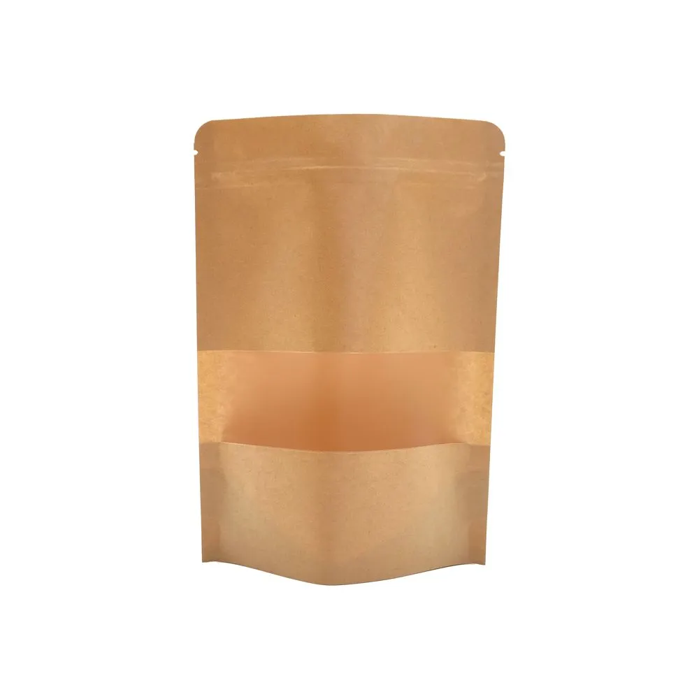 Brown Kraft Paper Bags Stand Up Pouches |Multi-Use Paper Bags | 50 Piece
