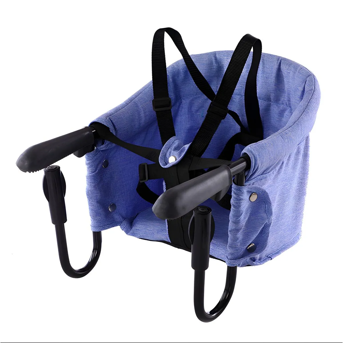 Portable Foldable Children's Table Feeding Dining Chair - Blue