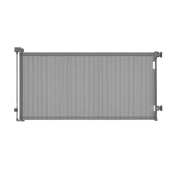 1.5m Retractable Baby Safety Gate - Mesh Pet Gate - Grey