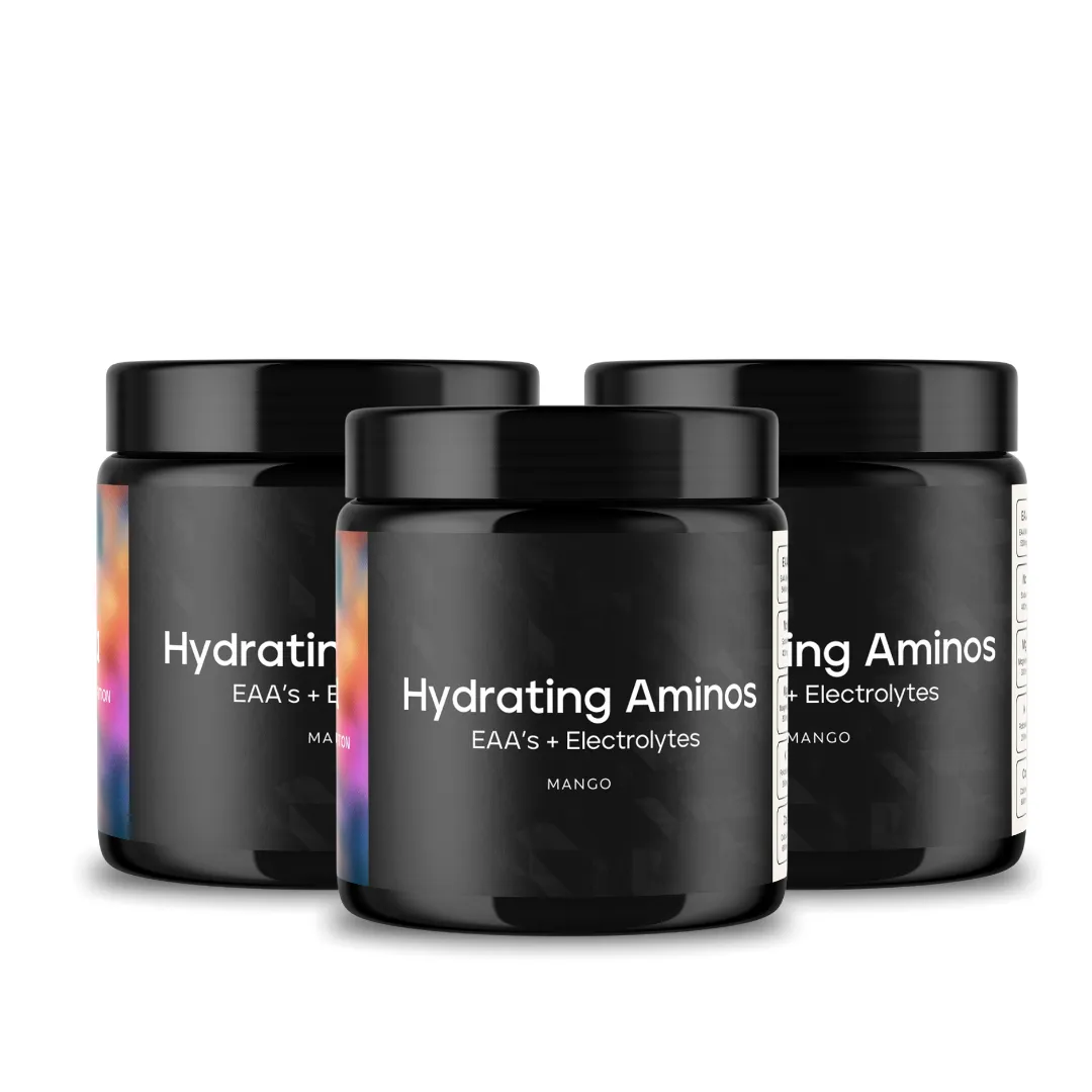 Bare Hydrating Aminos: 9 EAA's + 4 Key Electrolytes - 3 Pack Bundle