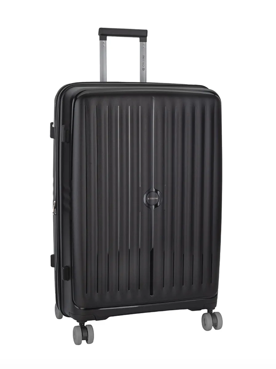 Cellini Rapido Large 4 Wheel Trolley - 119L Check-In Case - Black
