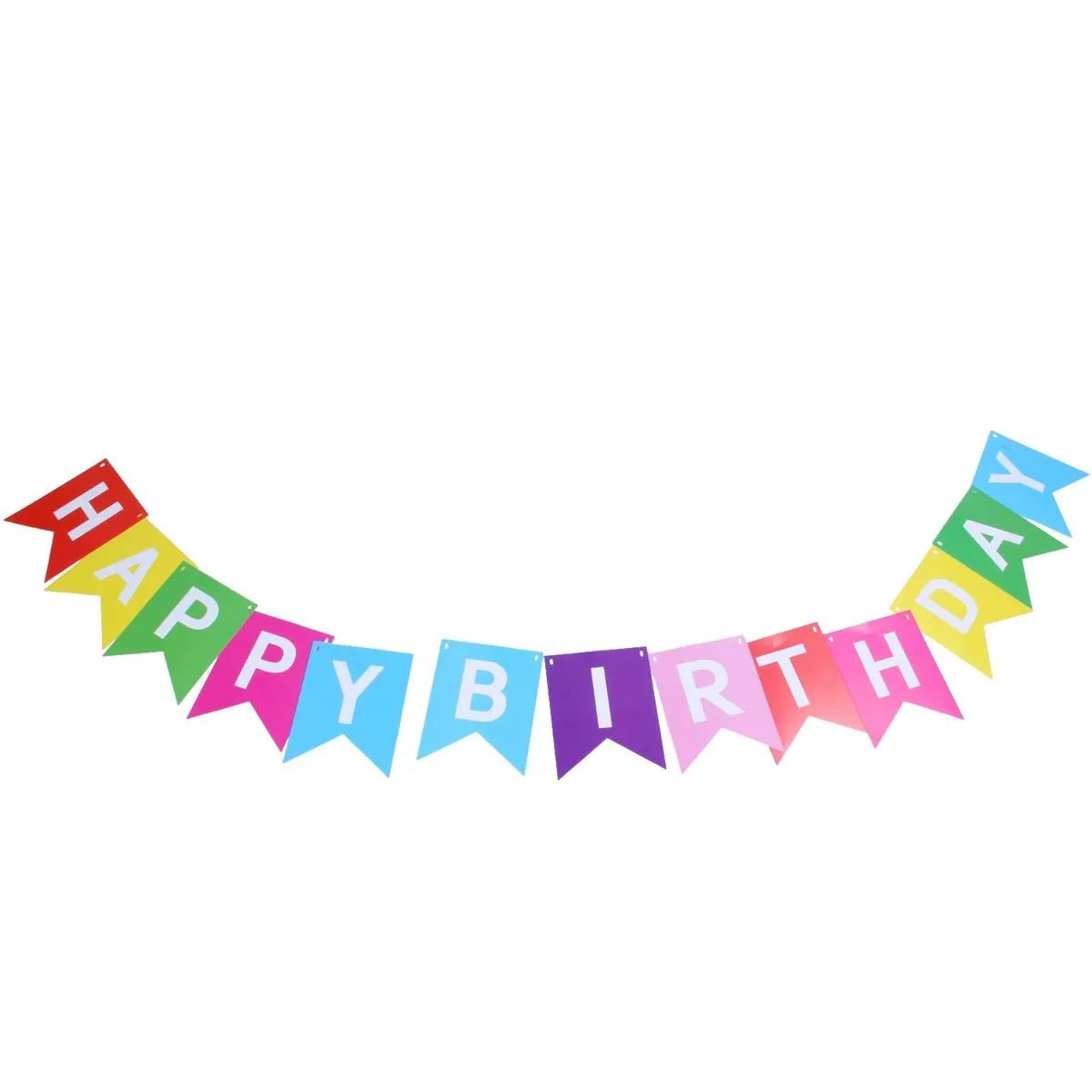 Colorful "Happy Birthday" Paper Flags for Birthday Parties,Ceremonies