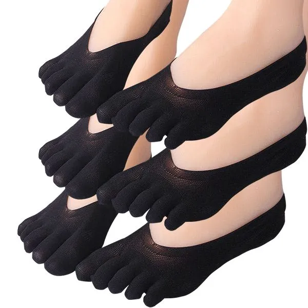 ULC 3 Pair Colour Toe Socks Set - Black