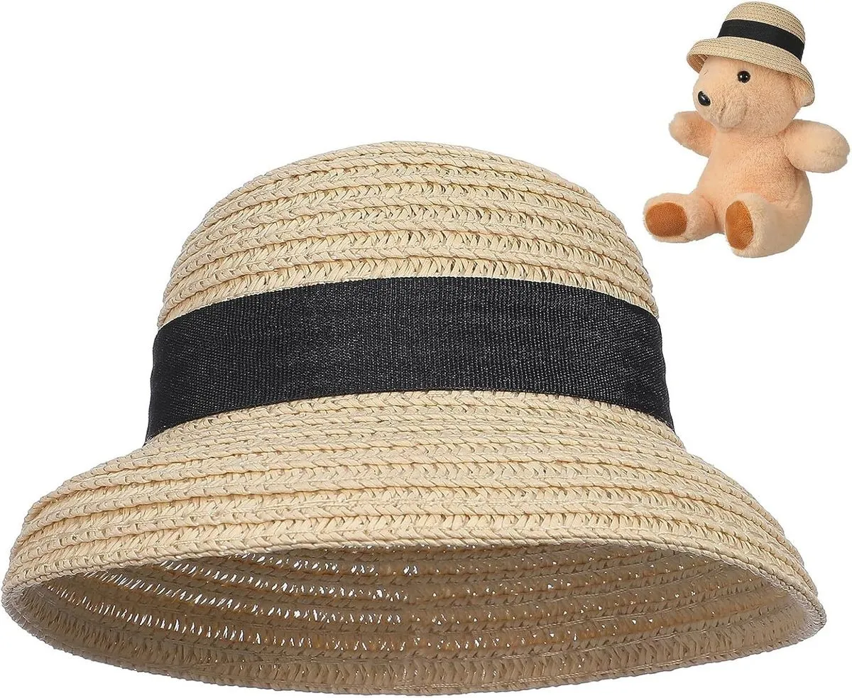 Mini Straw Hat for Crafts - Miniature Sombrero for Pets & Dolls - Natural