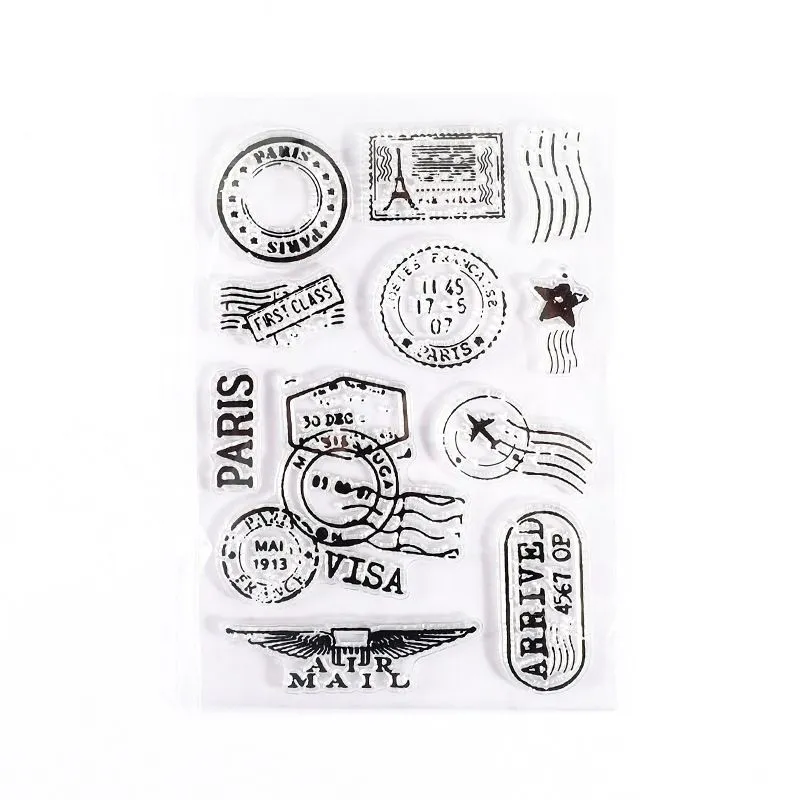 Silicone Stamp Sheet (Postage Theme)