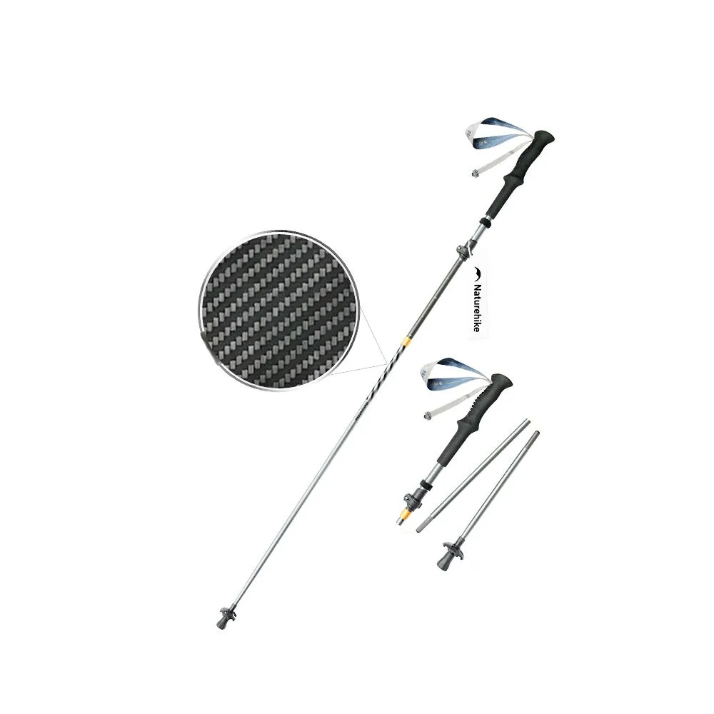 Naturehike Trekking Poles, 5 Sections Telescopic Hiking & Walking Sticks