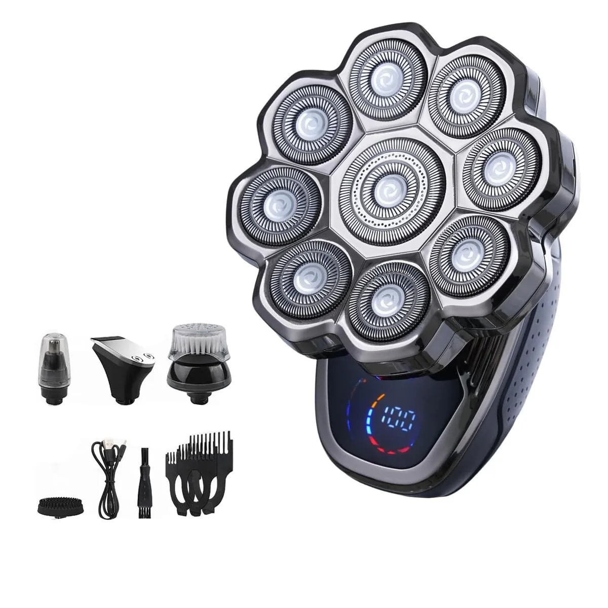 New 9D Head Shavers for Bald Men,5-in-1 Electric Razor